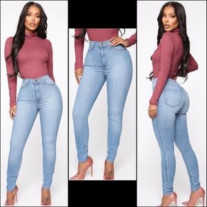 Classic High Waist Skinny Jeans